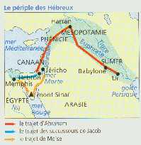 voyage d'Abraham en rouge